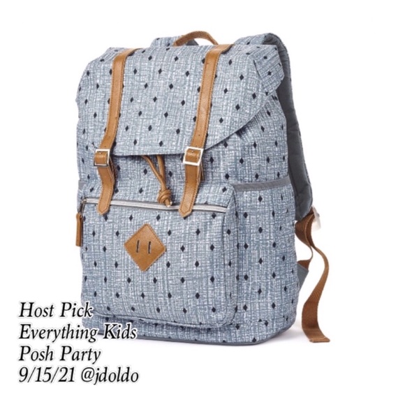 Lightning Bug Diamond Dot Flap Backpack - Picture 2 of 14